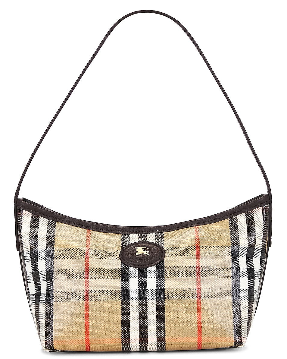 Image 1 of Burberry Highlands Baguette Bag in Sand