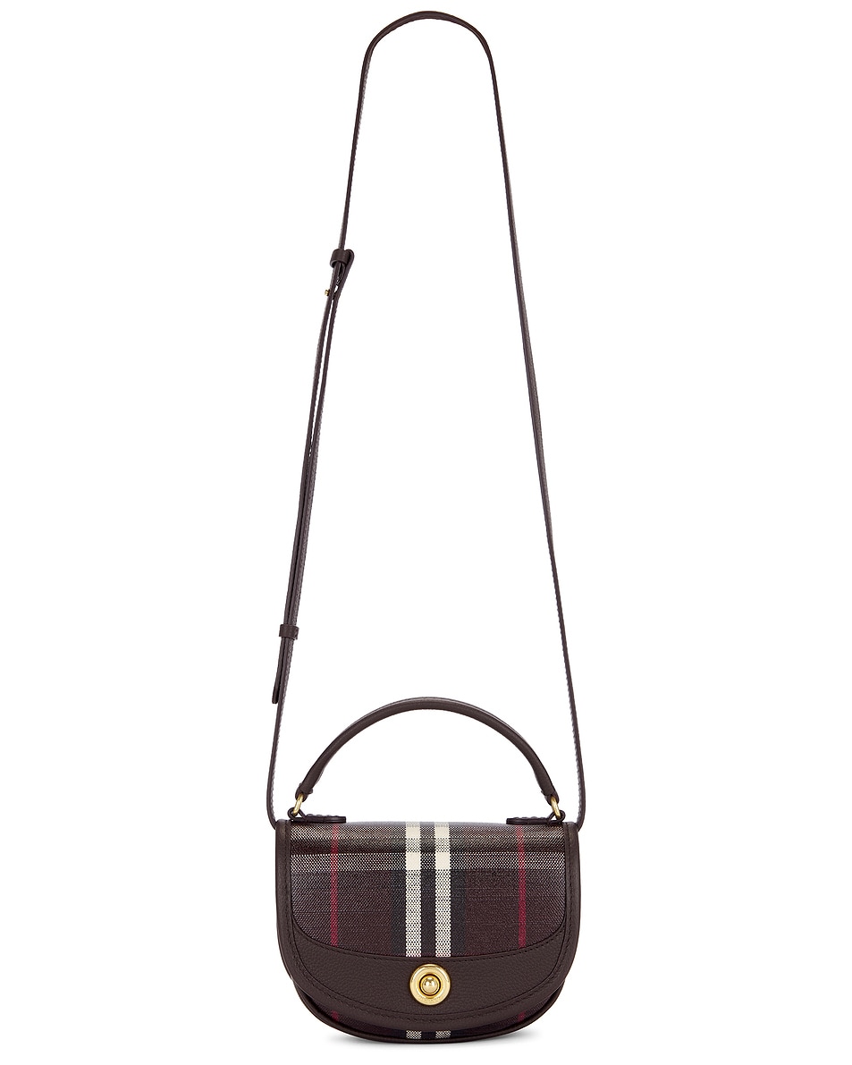 Image 1 of Burberry Mini Highlands Bag in Mahogany