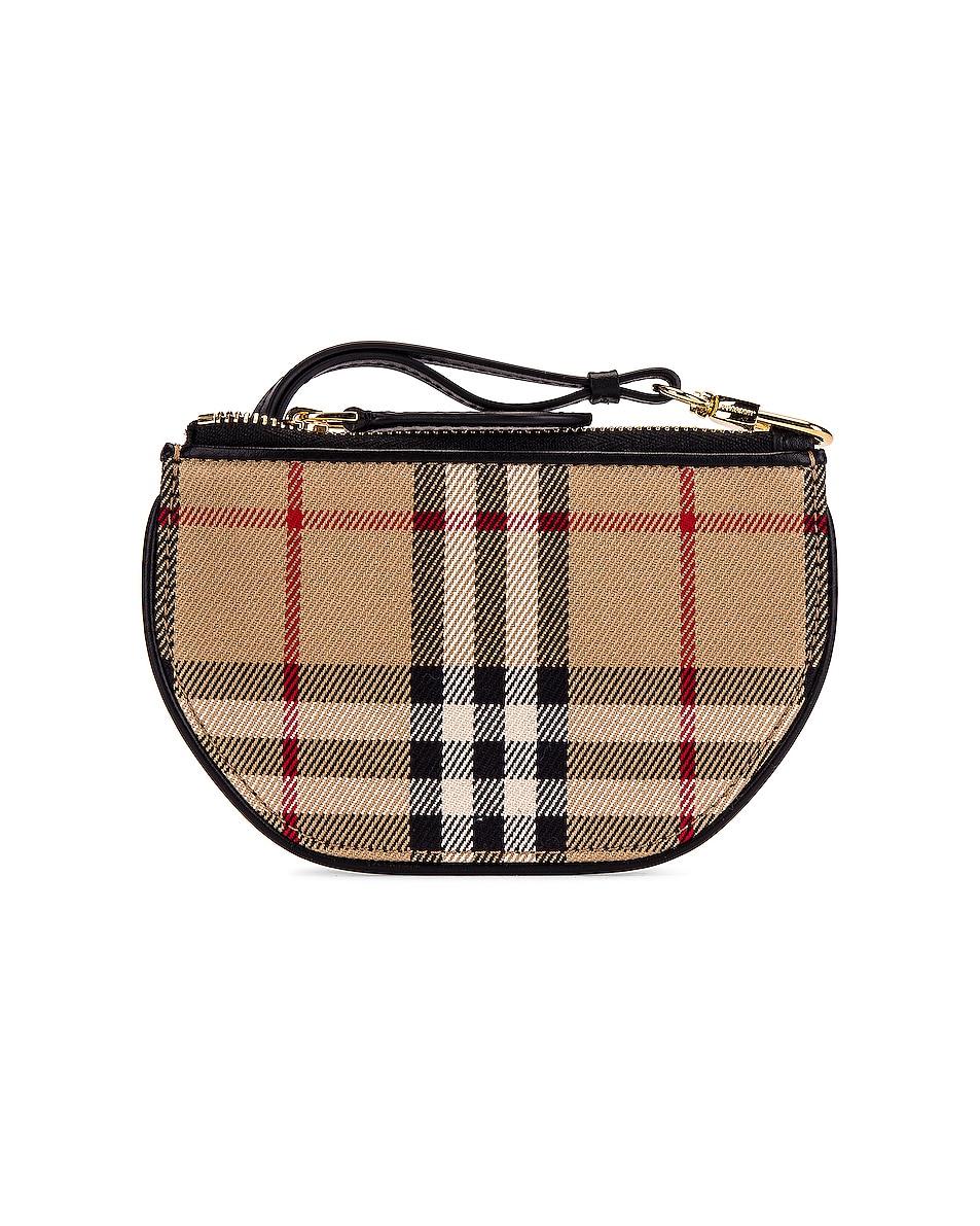Image 1 of Burberry Olympia Flat Pouch in Archive Beige