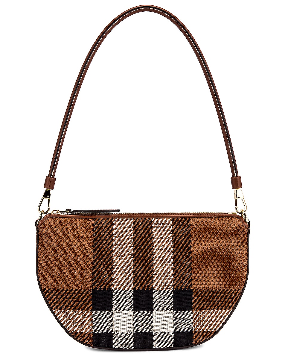 Image 1 of Burberry Olympia Pouch Bag in Birch Brown