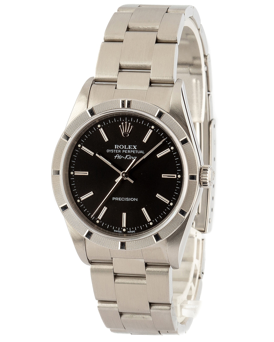 Image 1 of Bob's Watches x FWRD Renew Rolex Air-King 14010M in Stainless Steel & Black