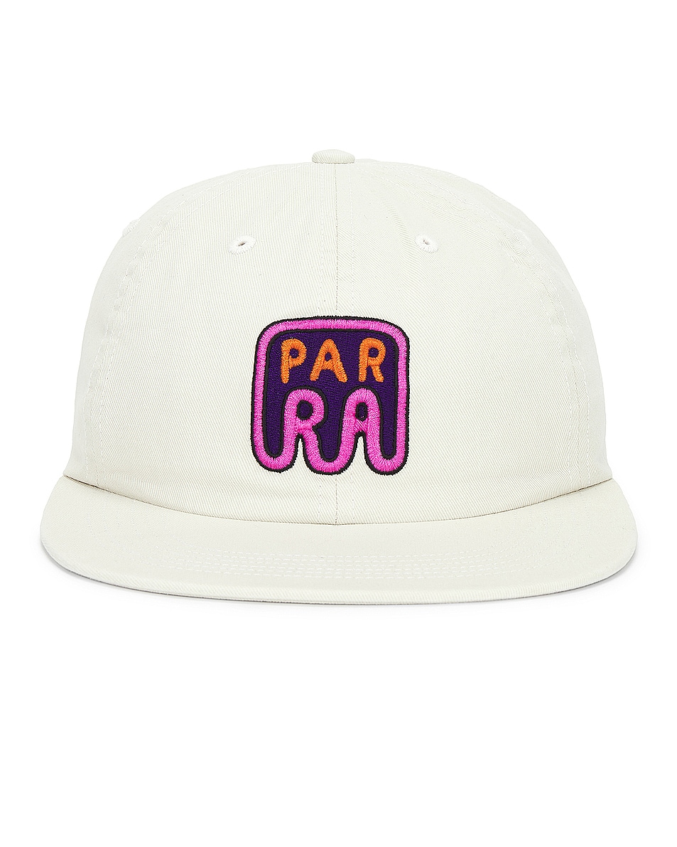 Image 1 of By Parra Fast Food Logo 6 Panel Hat in Off White