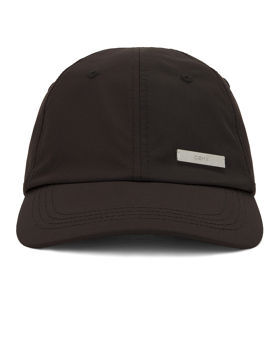 Image 1 of C2H4 Tagged Baseball Cap in Black