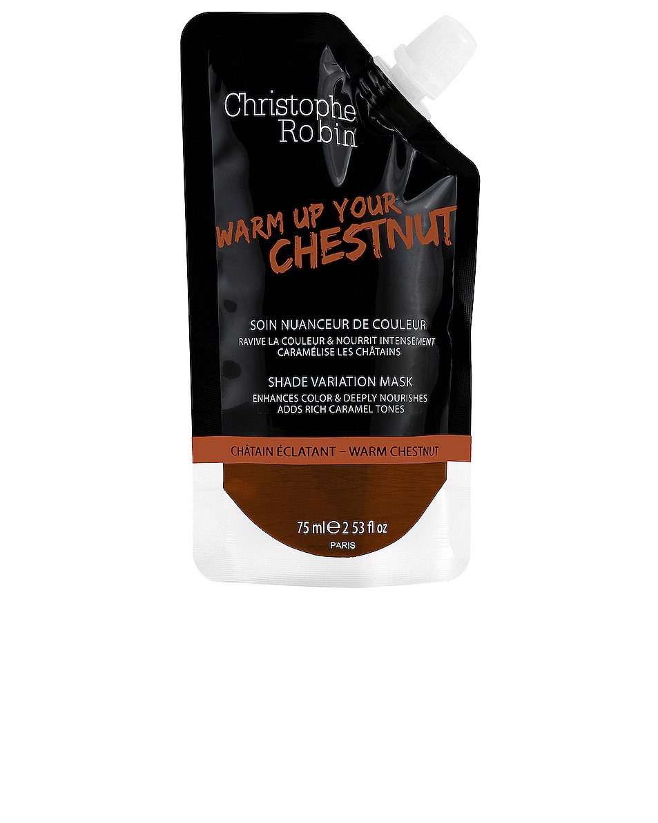 Image 1 of Christophe Robin Shade Variation Mask Pocket in Warm Chestnut