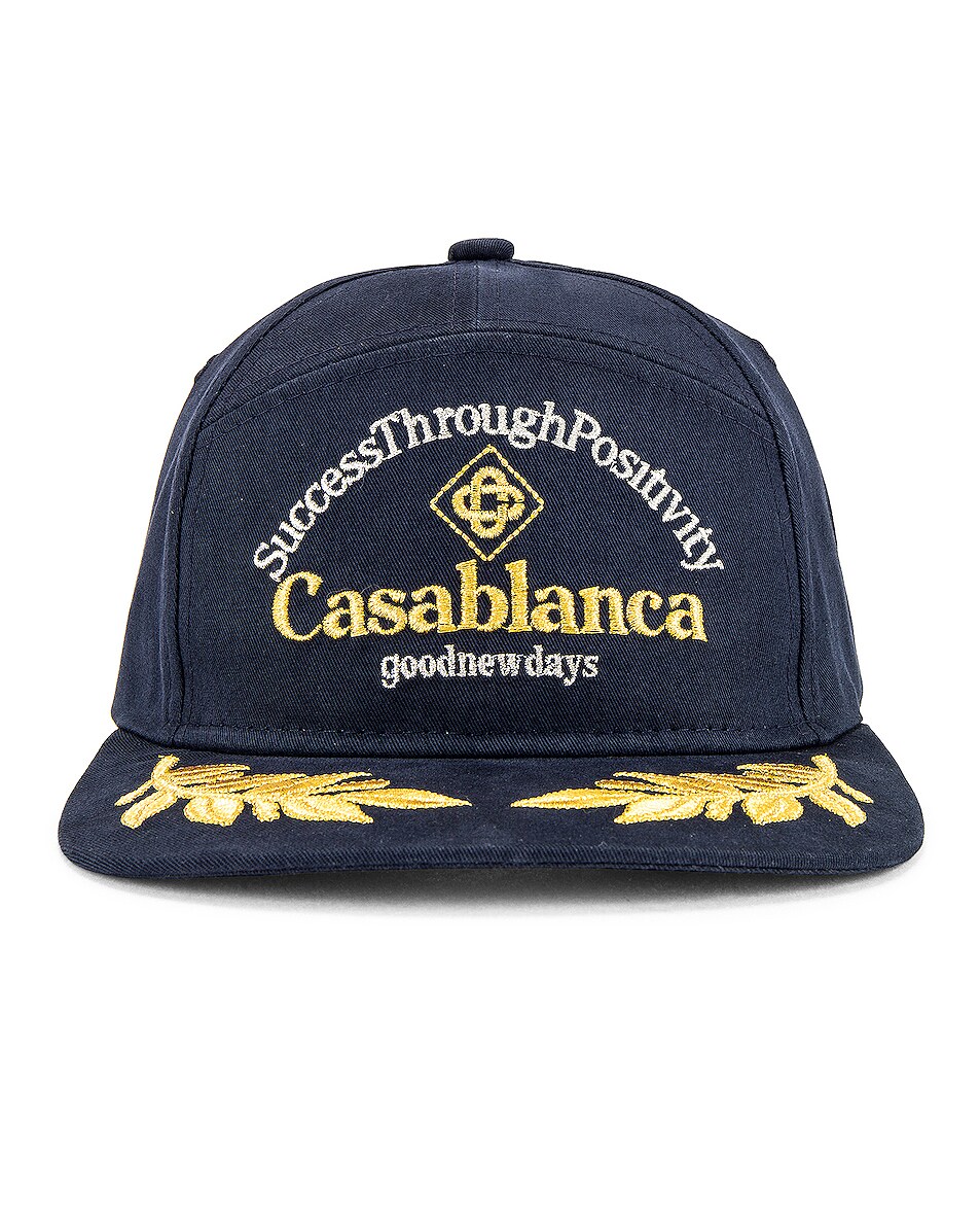 Image 1 of Casablanca Success Through Positivity Cap in Navy