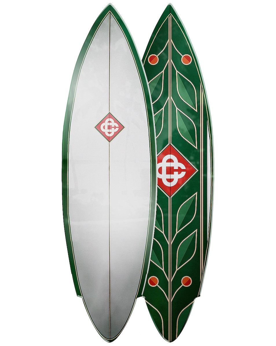 Image 1 of Casablanca Handmade Bespoke Surfboard Retro Single Fin in Green