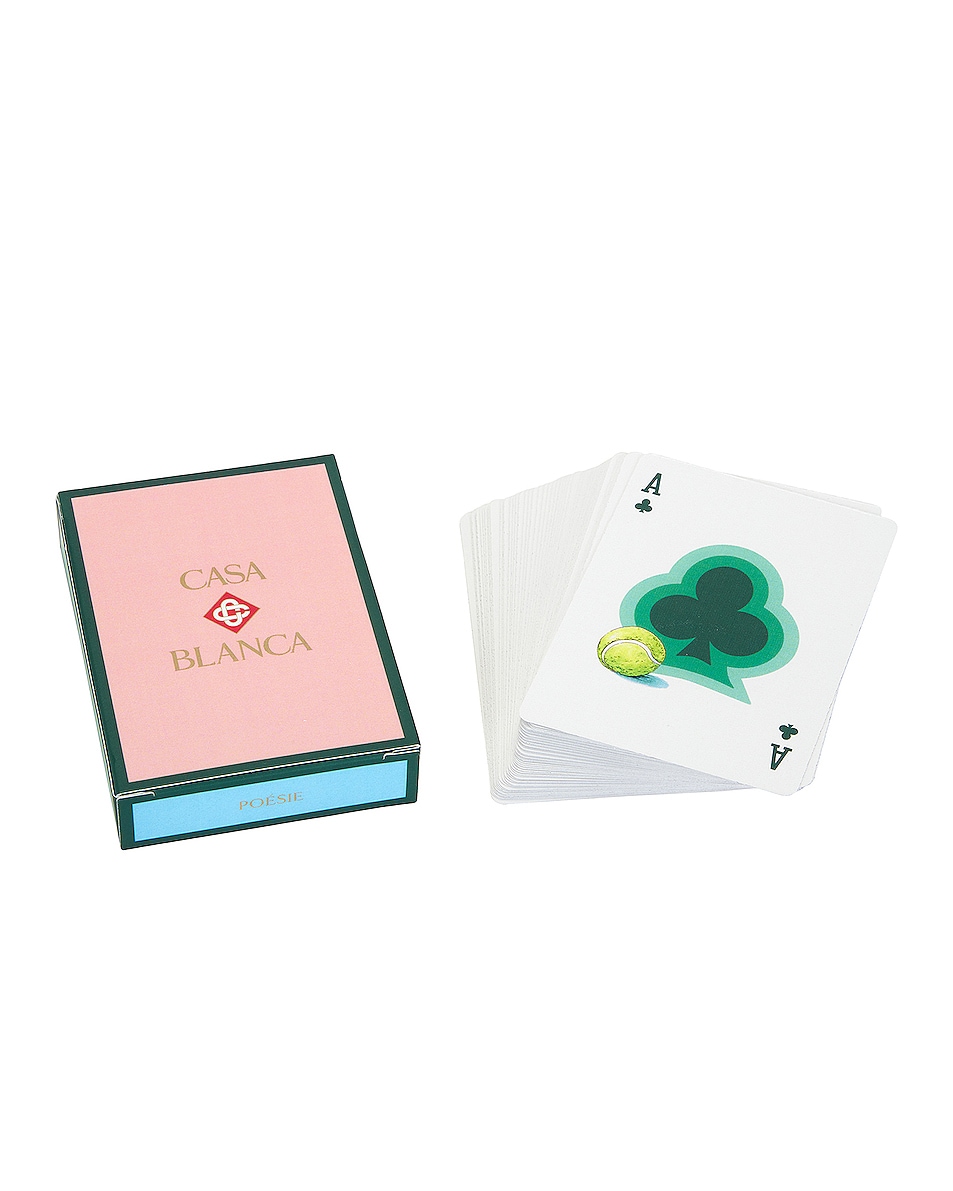 Image 1 of Casablanca Pack Of Playing Cards in White