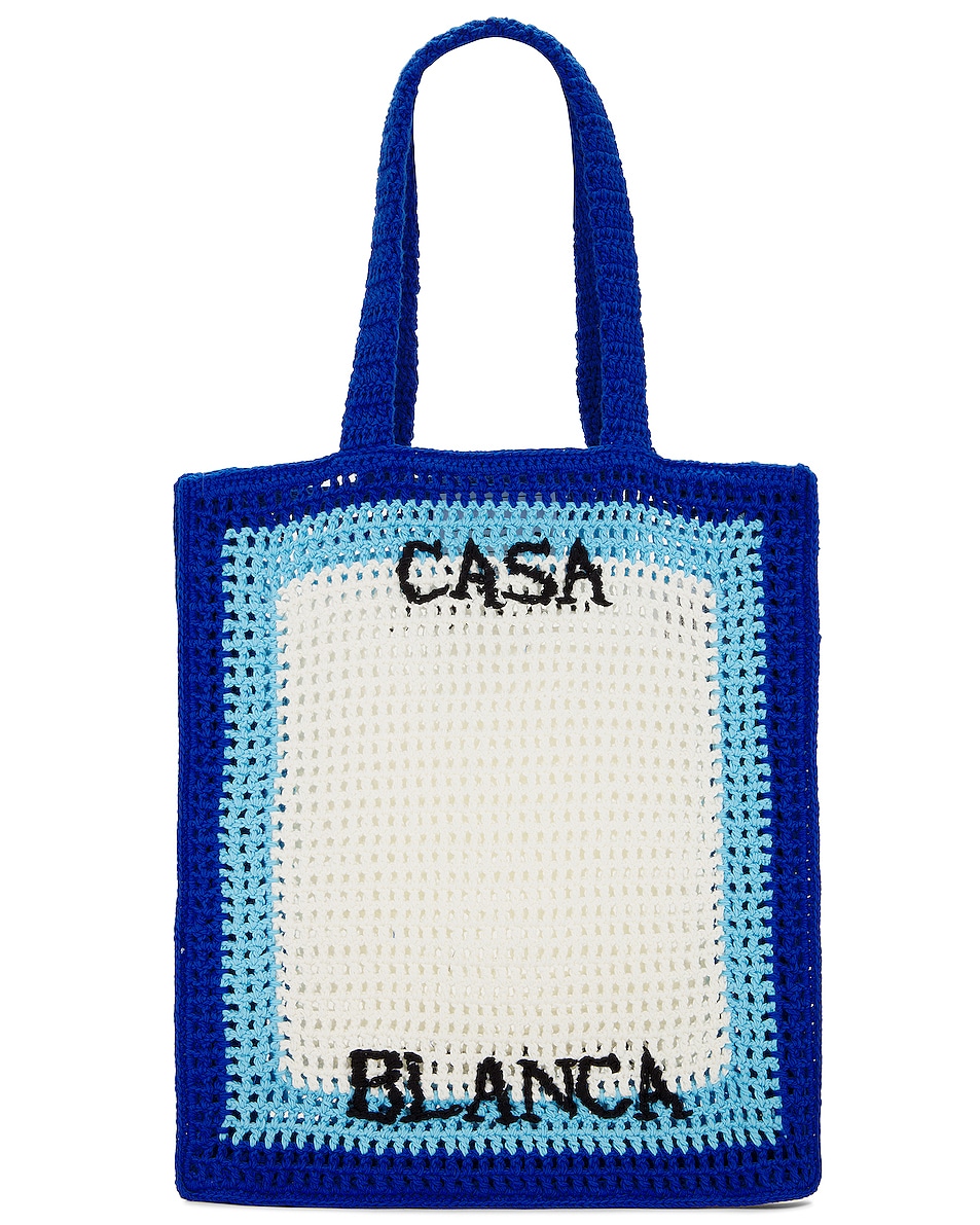 Image 1 of Casablanca Crochet Atlantis Bag in Blue