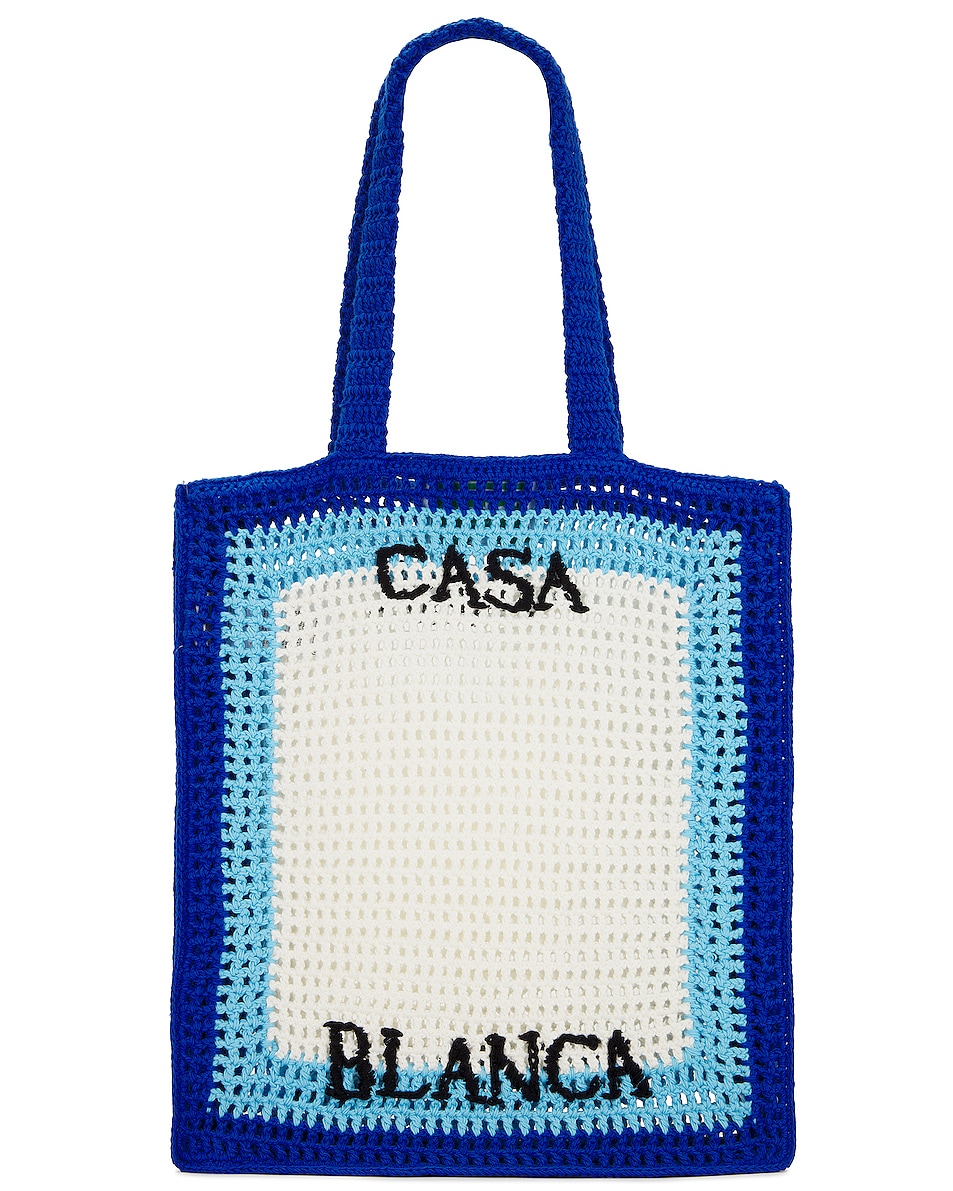 Casablanca Crochet Atlantis Bag in Blue FWRD