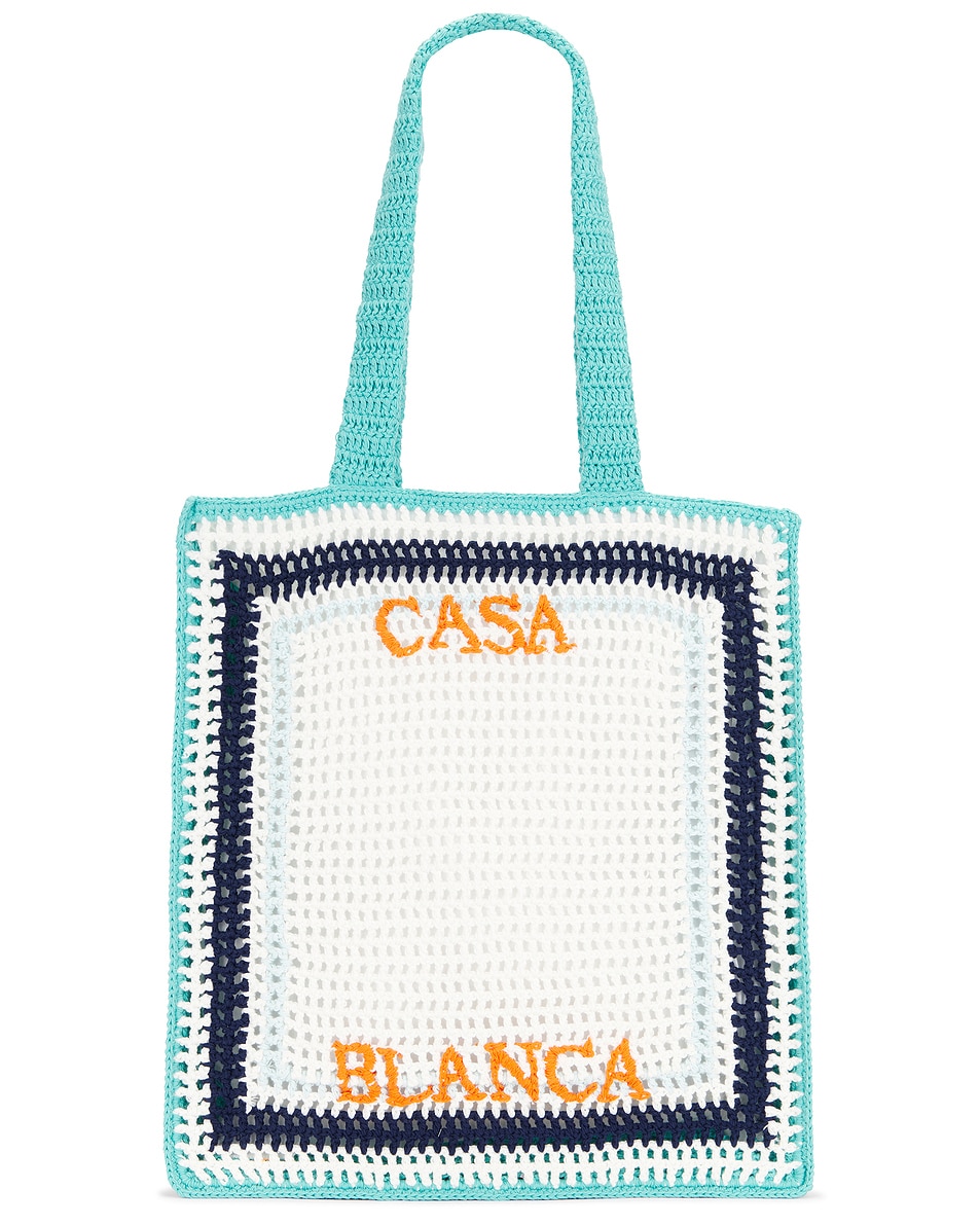 Image 1 of Casablanca Crochet Bag in Tennis Stripe