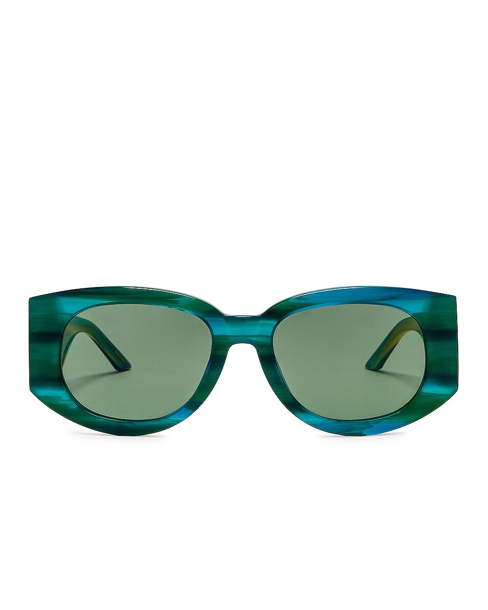 Image 1 of Casablanca Acetate Sunglasses in Green & Gold
