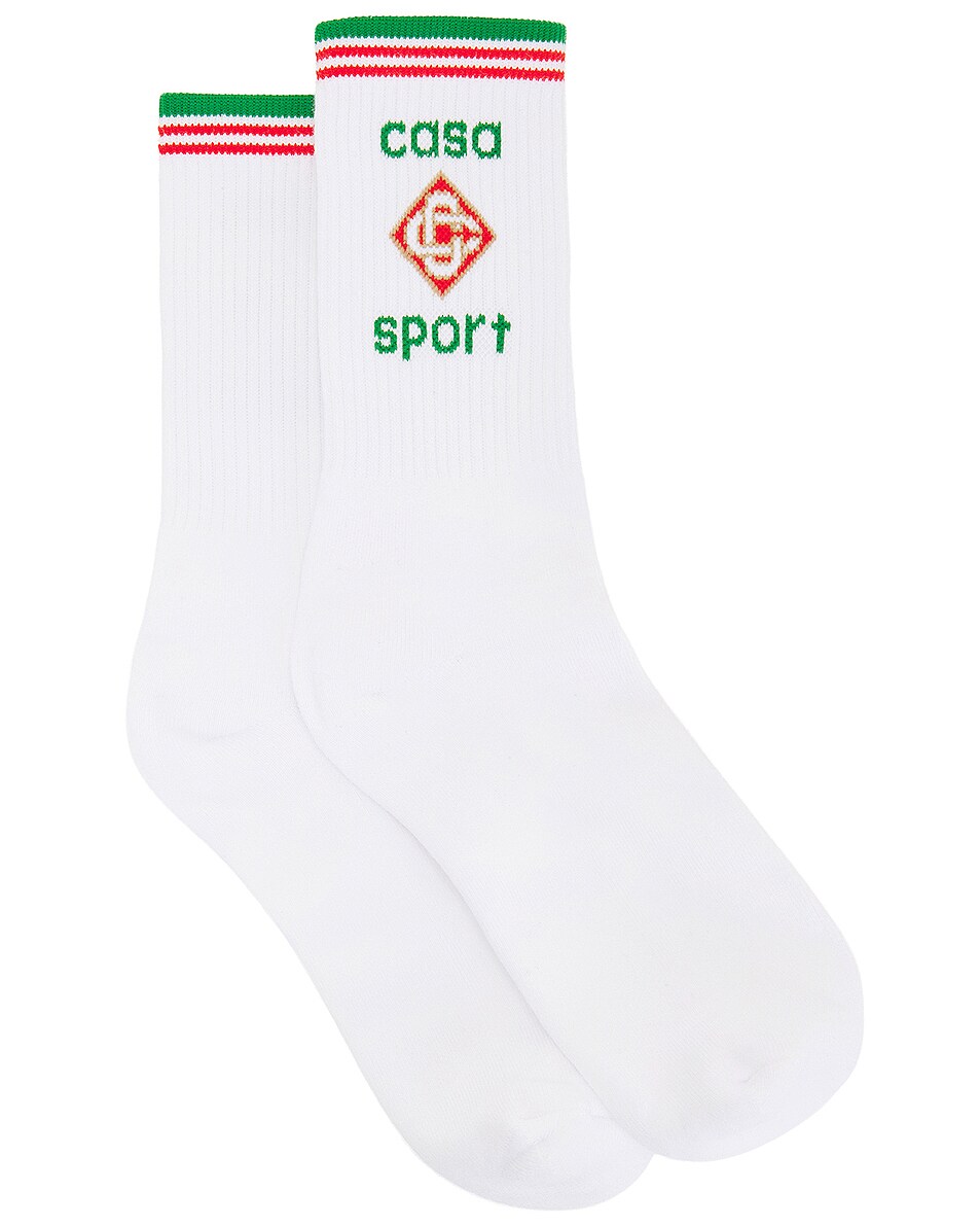 Image 1 of Casablanca Ribbed Sport Sock in Casa Sport