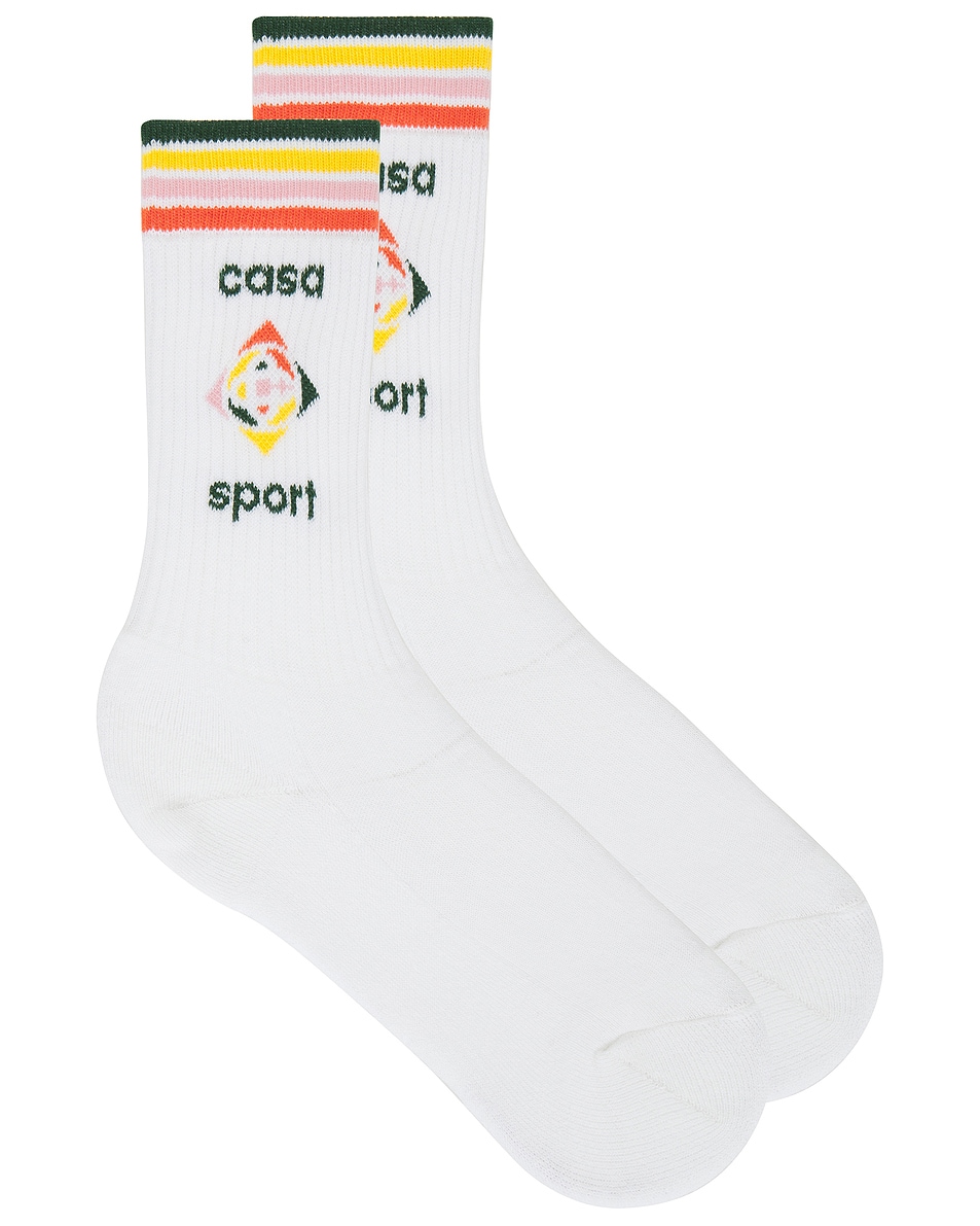 Image 1 of Casablanca Casa Sport Socks in Casa Sport Pink