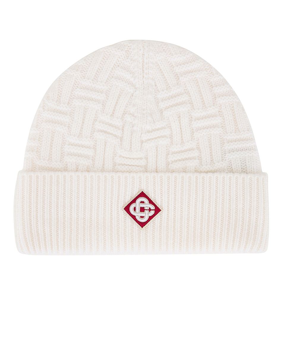 Image 1 of Casablanca Wool Beanie in White