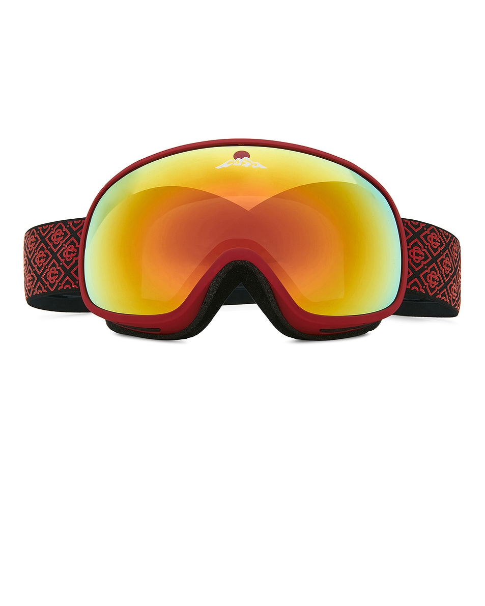 Image 1 of Casablanca Ski Goggles in Red & Orange