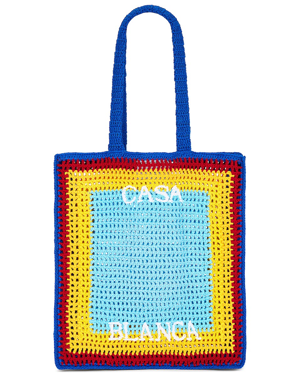 Image 1 of Casablanca Arch Crochet Bag in Blue