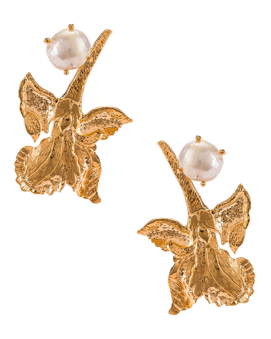 Christie Nicolaides Earrings in Gold | FWRD