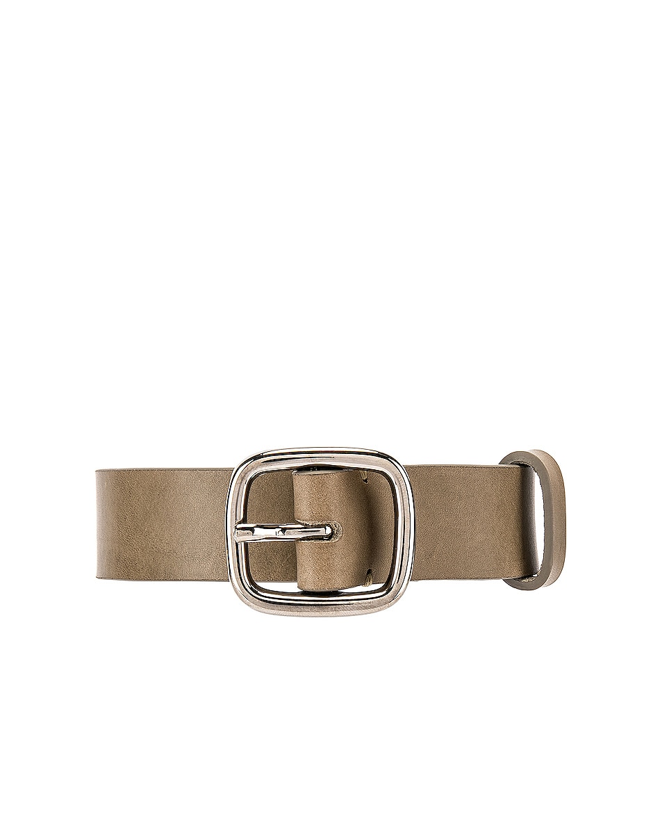 Image 1 of COMME des GARCONS SHIRT Leather Belt With Buckle in Stone