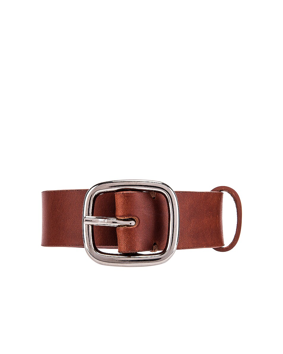 Image 1 of COMME des GARCONS SHIRT Leather Belt With Buckle in Brown
