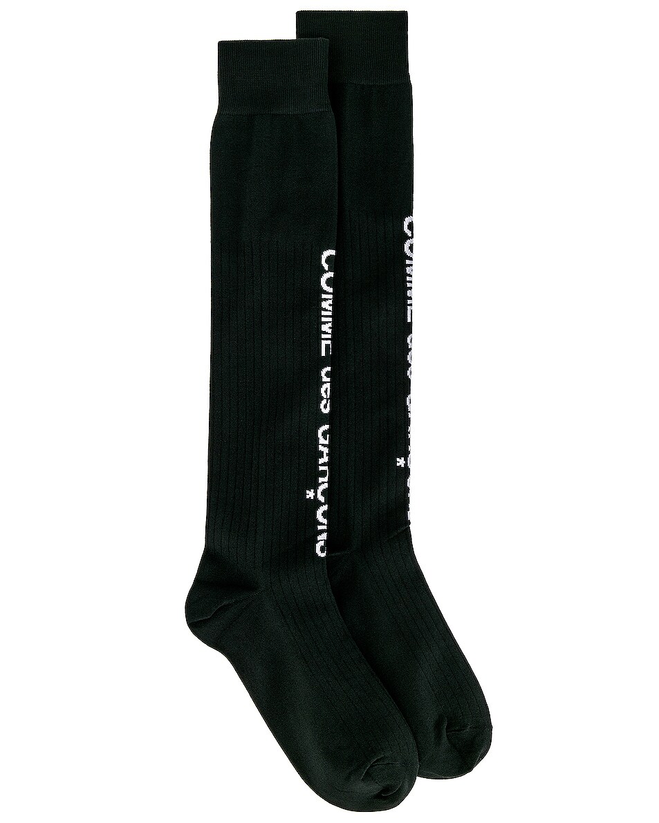 Image 1 of COMME des GARCONS Homme Plus Long Sock in Black