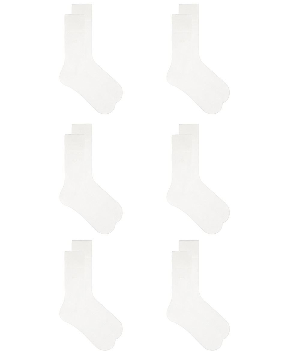 Image 1 of CDLP 6 X Cotton Socks in White
