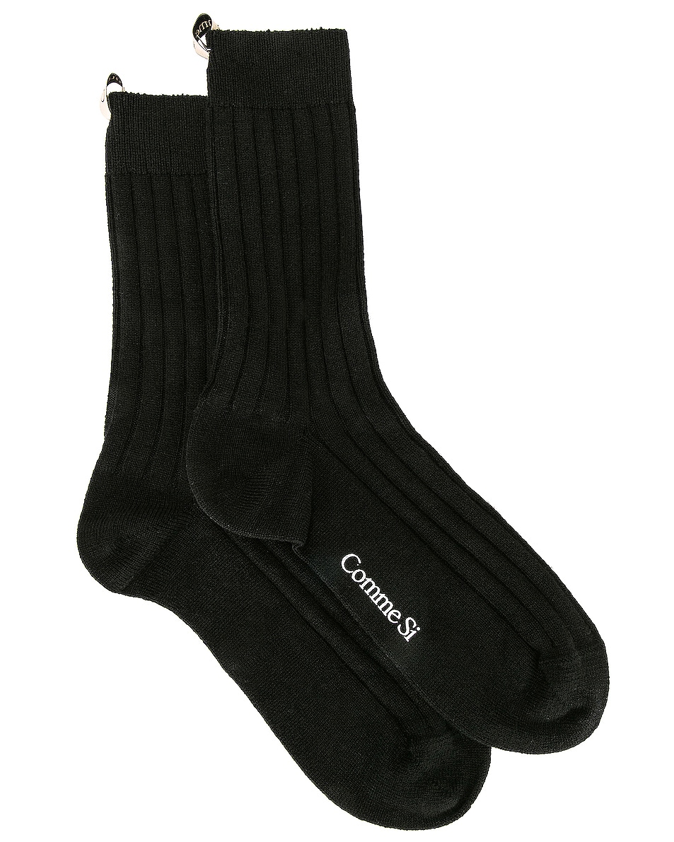 Comme Si the Cashmere Sock in Black | FWRD