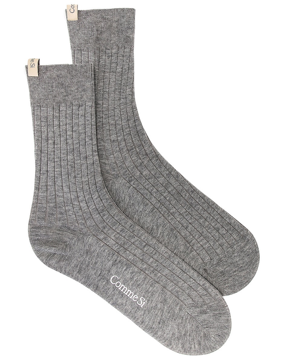 Image 1 of Comme Si The Yves Sock in Heather Grey
