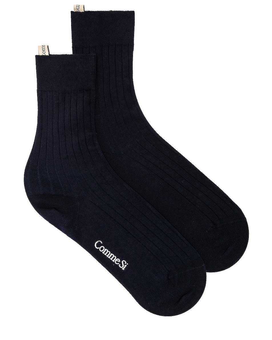 Image 1 of Comme Si The Yves Sock in Navy