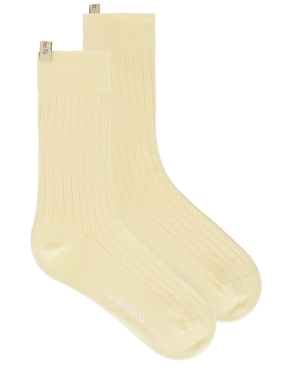 Image 1 of Comme Si The Yves Sock in Butter
