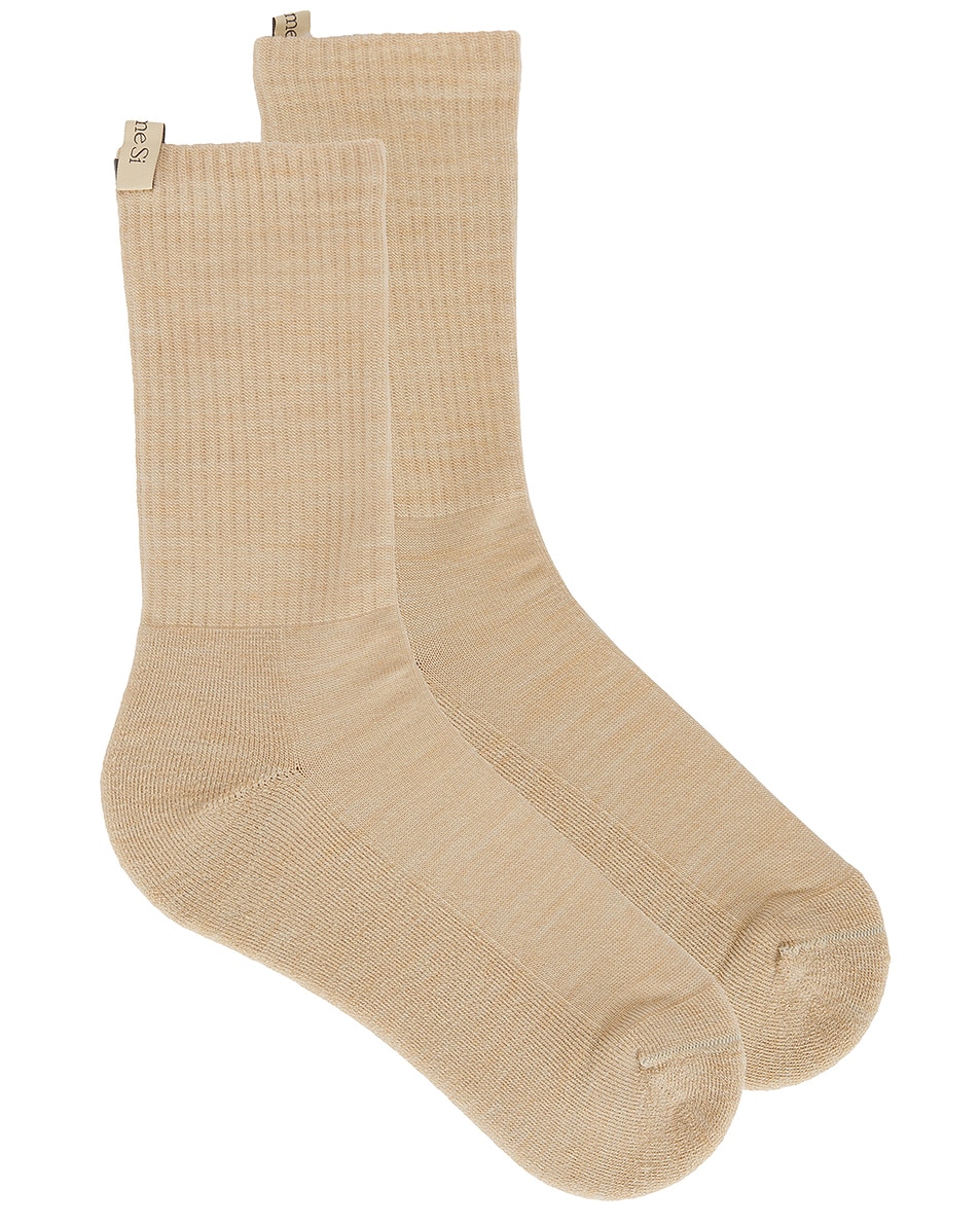 Image 1 of Comme Si The Merino Tube Sock in Camel