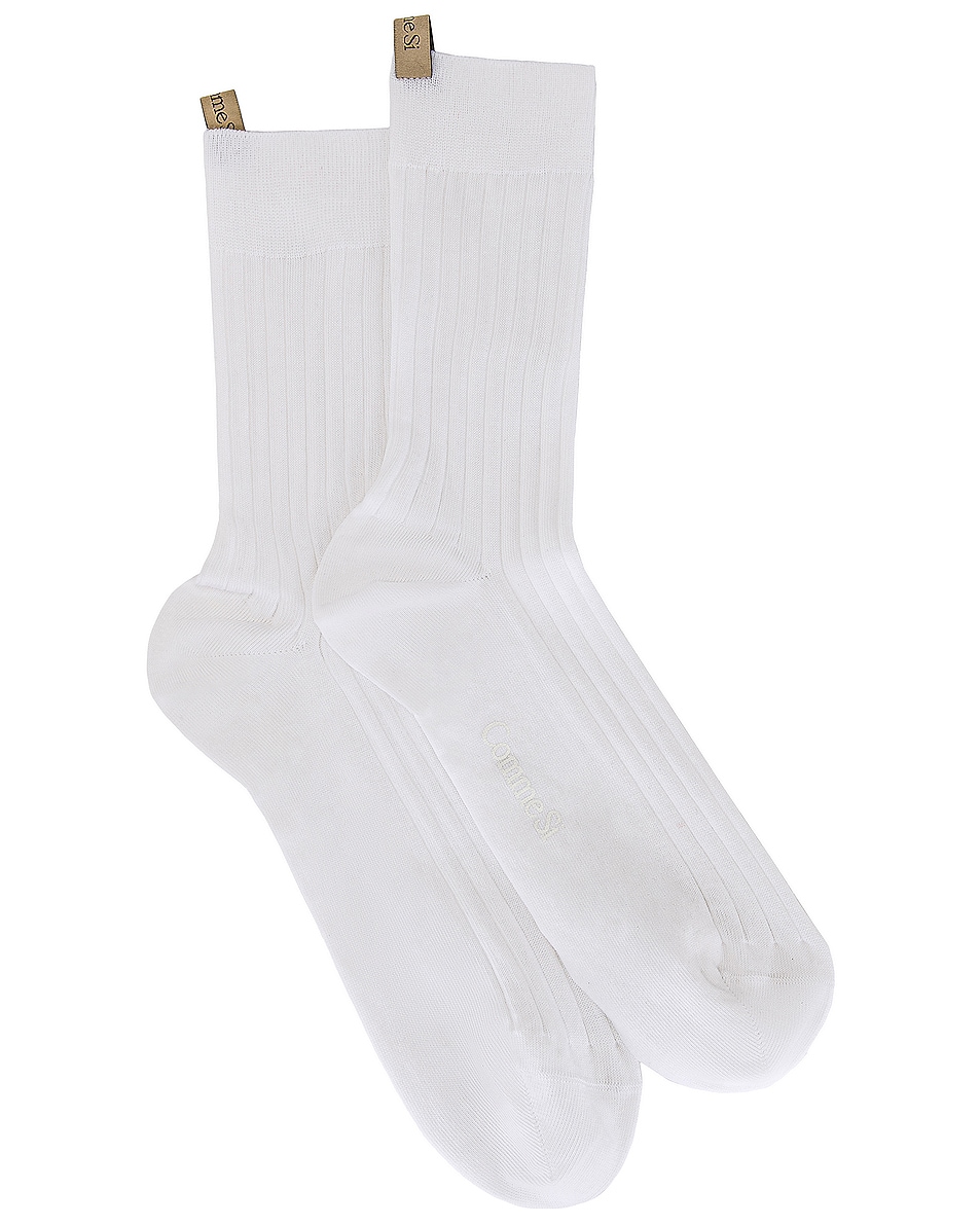 Image 1 of Comme Si the Yves Sock in White