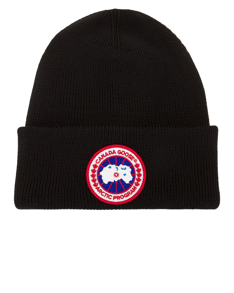 Image 1 of Canada Goose Artic Disc Toque Beanie in Black