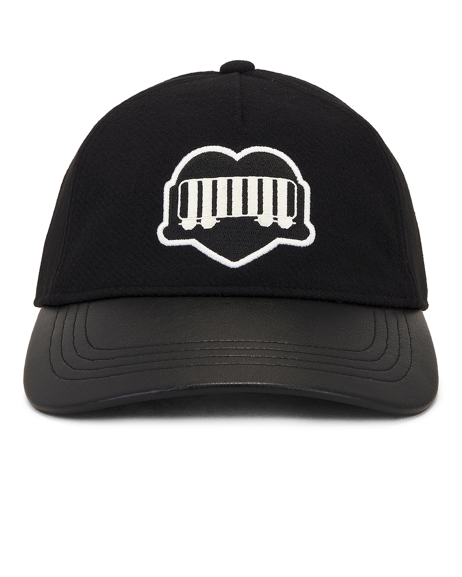 Image 1 of Carhartt WIP Heart Train Cap in Black