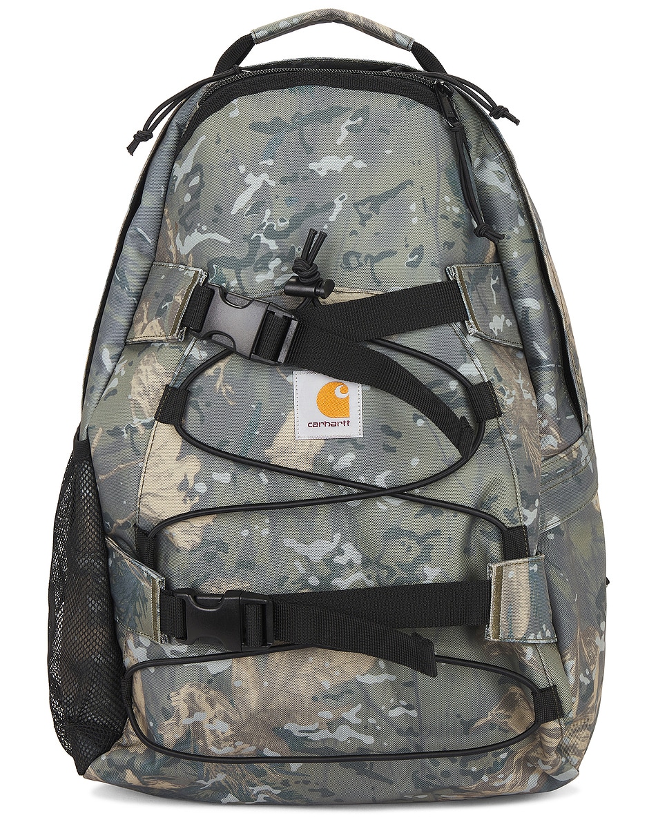 Image 1 of Carhartt WIP Kickflip Backpack in Camo Combi & Green