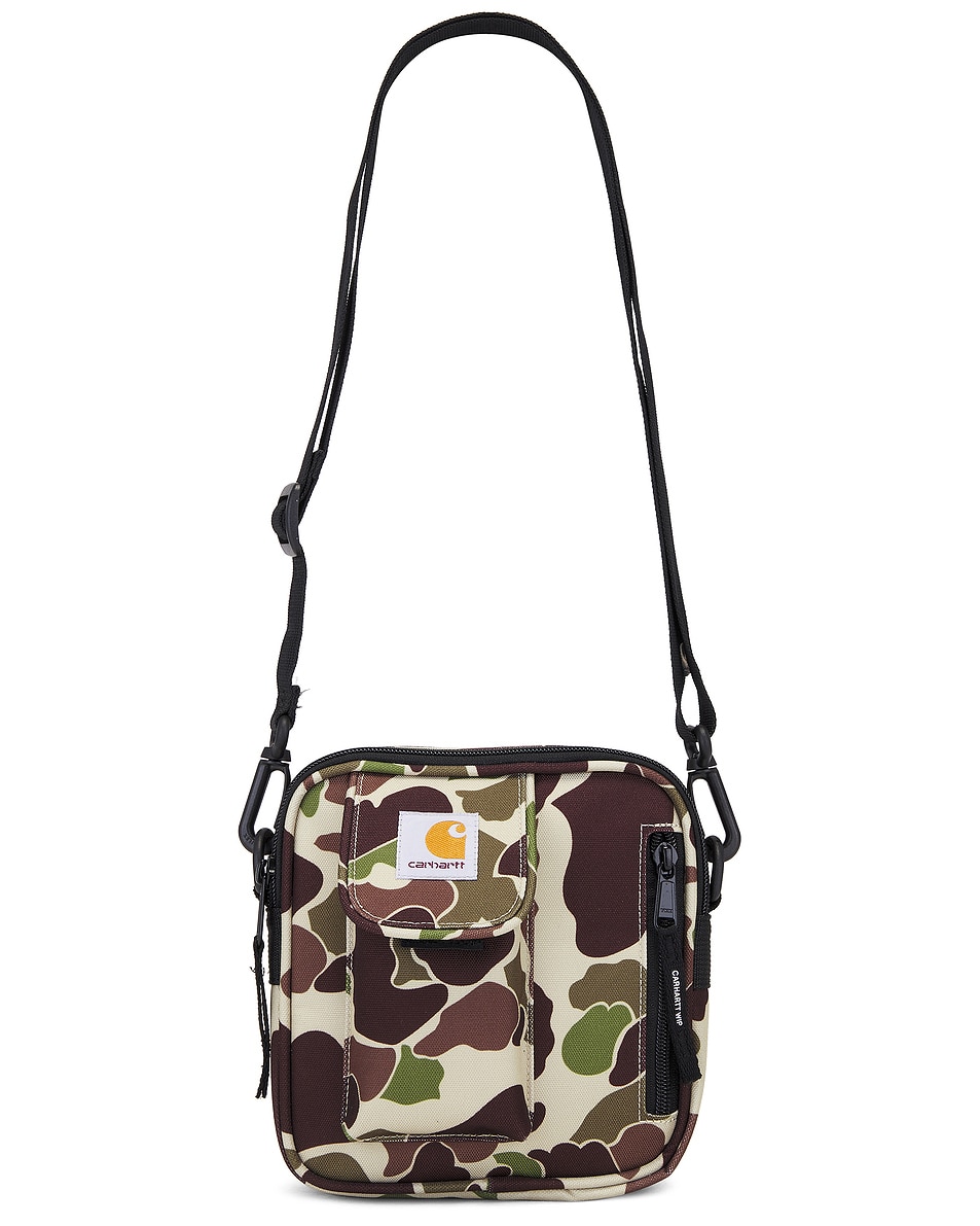 Image 1 of Carhartt WIP Essentials Bag in Camo Duck & Green