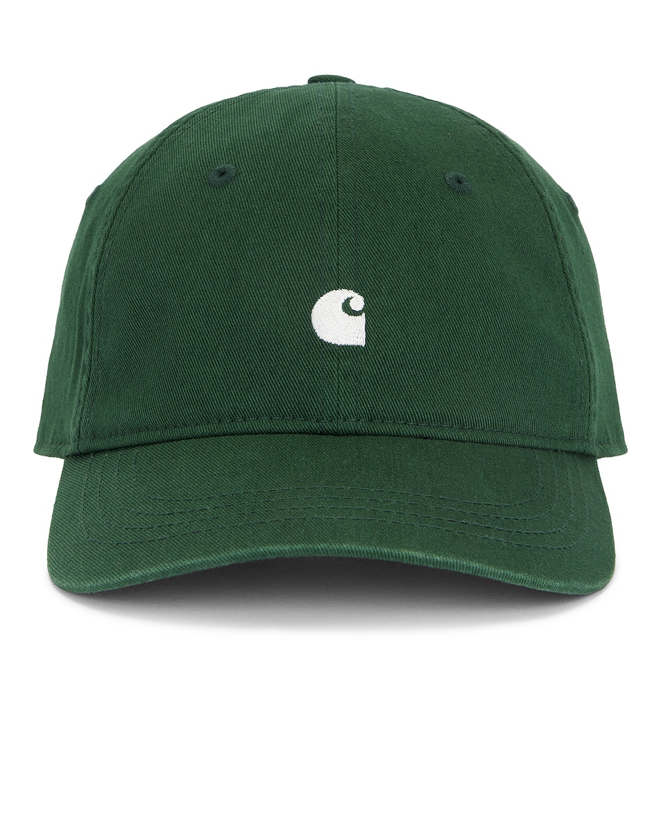 Image 1 of Carhartt WIP Madison Logo Cap in Sycamore Tree & Wax