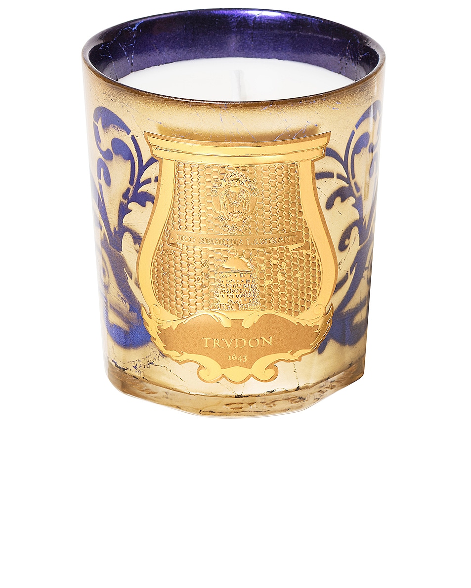 Image 1 of Trudon Fir Scented Classic Candle in Gold & Sapphire Blue