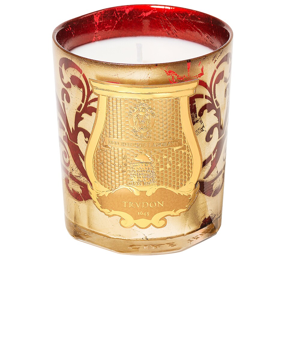 Image 1 of Trudon Gloria Scented Classic Candle in Gold & Ruby Red