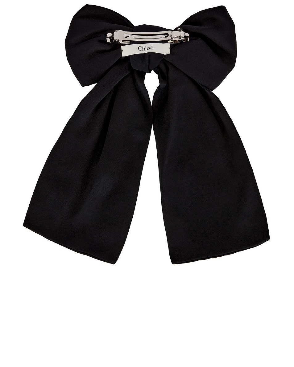 Image 3 of Chloe Charm Hair Bow in Black
