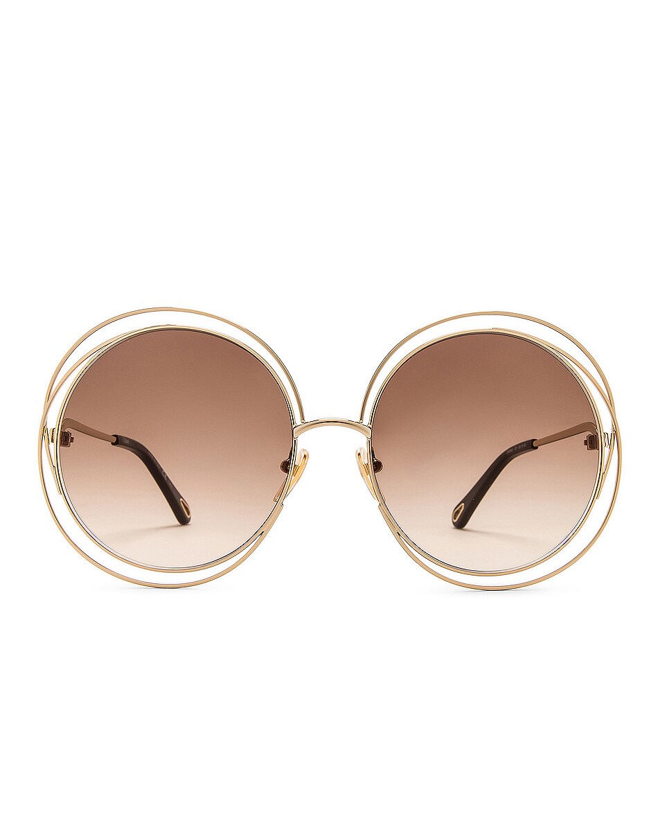 Image 1 of Chloe Carlina Sunglasses in Shiny Classic Gold