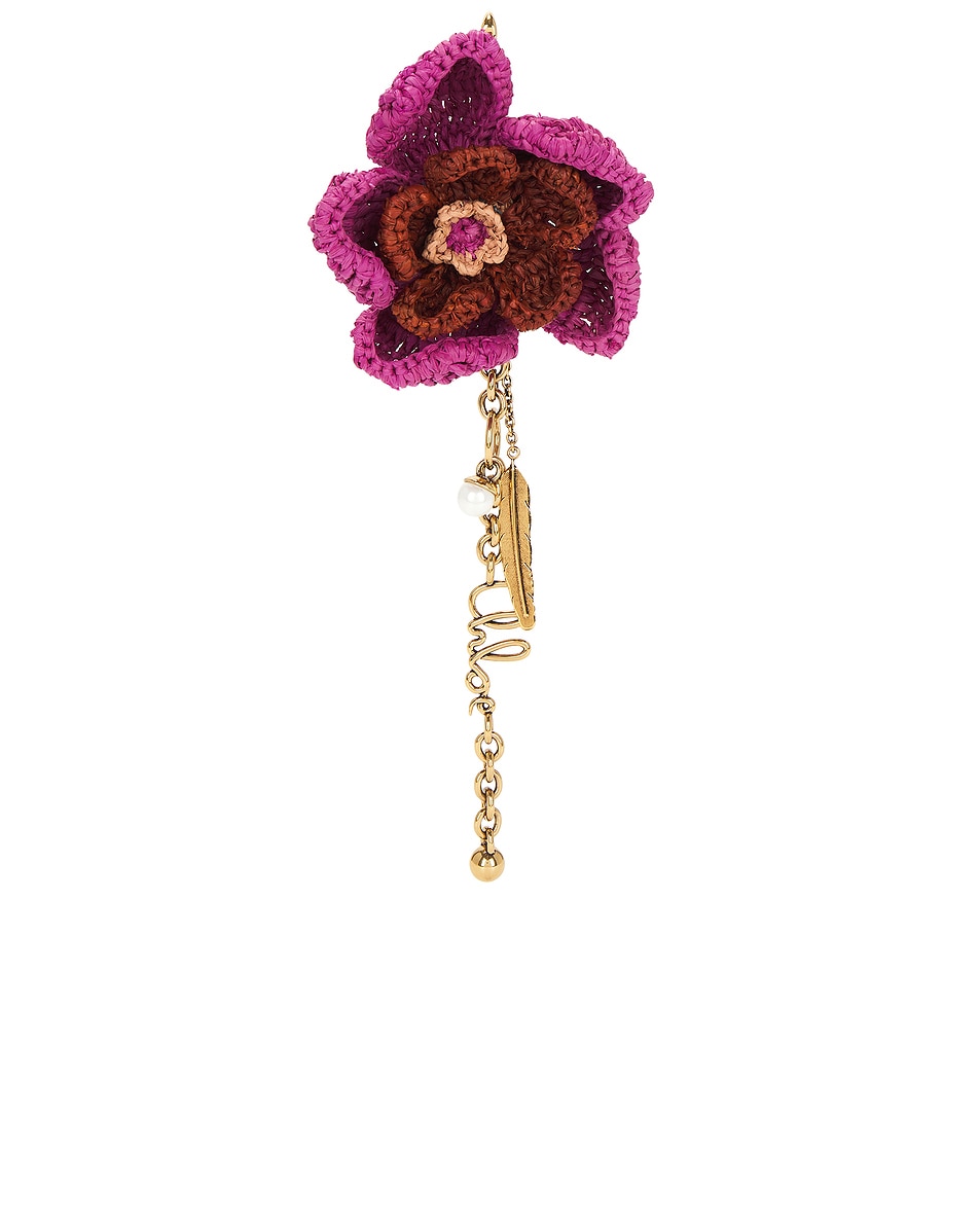 Image 1 of Chloe Flower Symbols Keychain in Crushed Violet