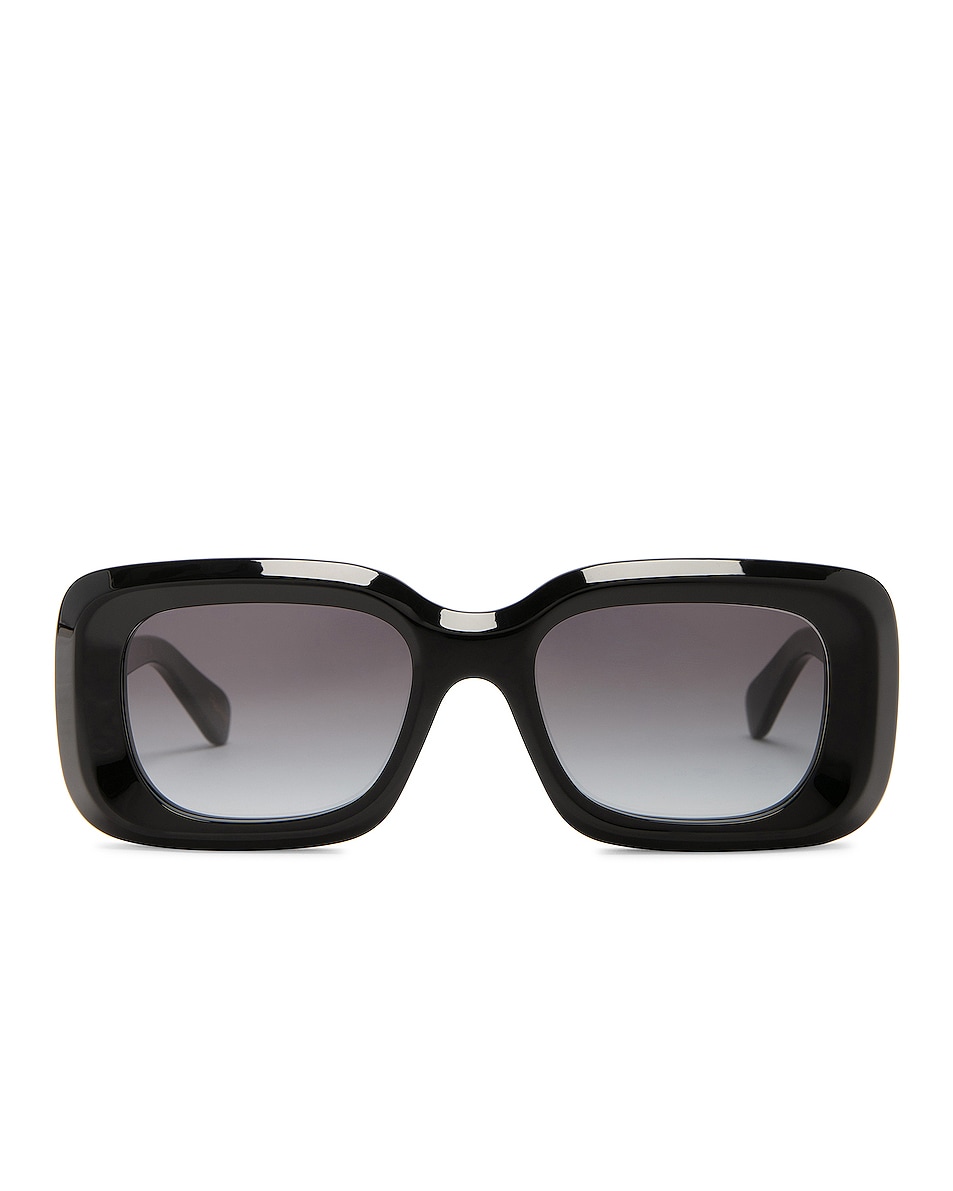 Image 1 of Chloe Gayia Rectangular Sunglasses in Black & Grey