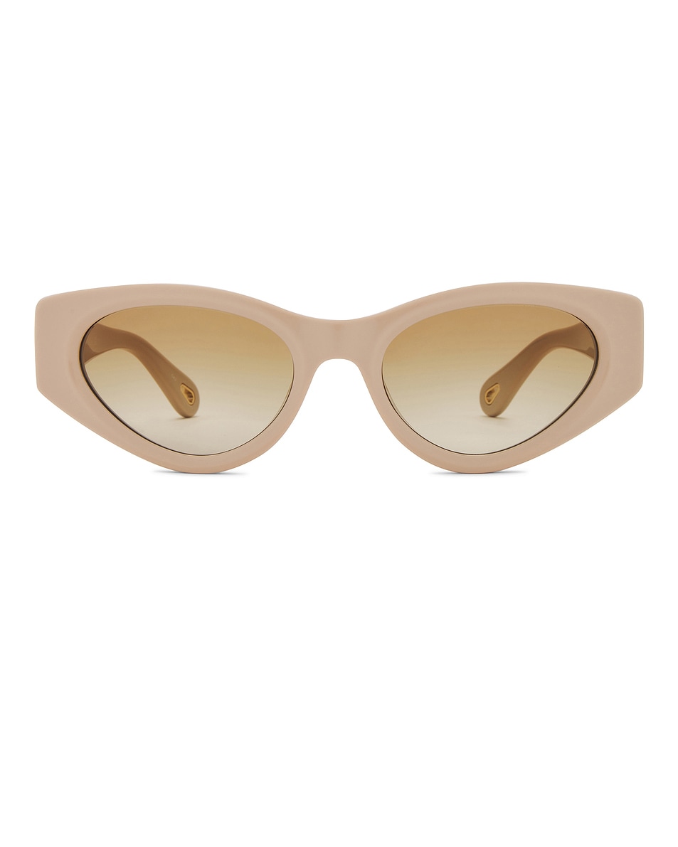 Image 1 of Chloe Marcie Sunglasses in Ivory & Brown