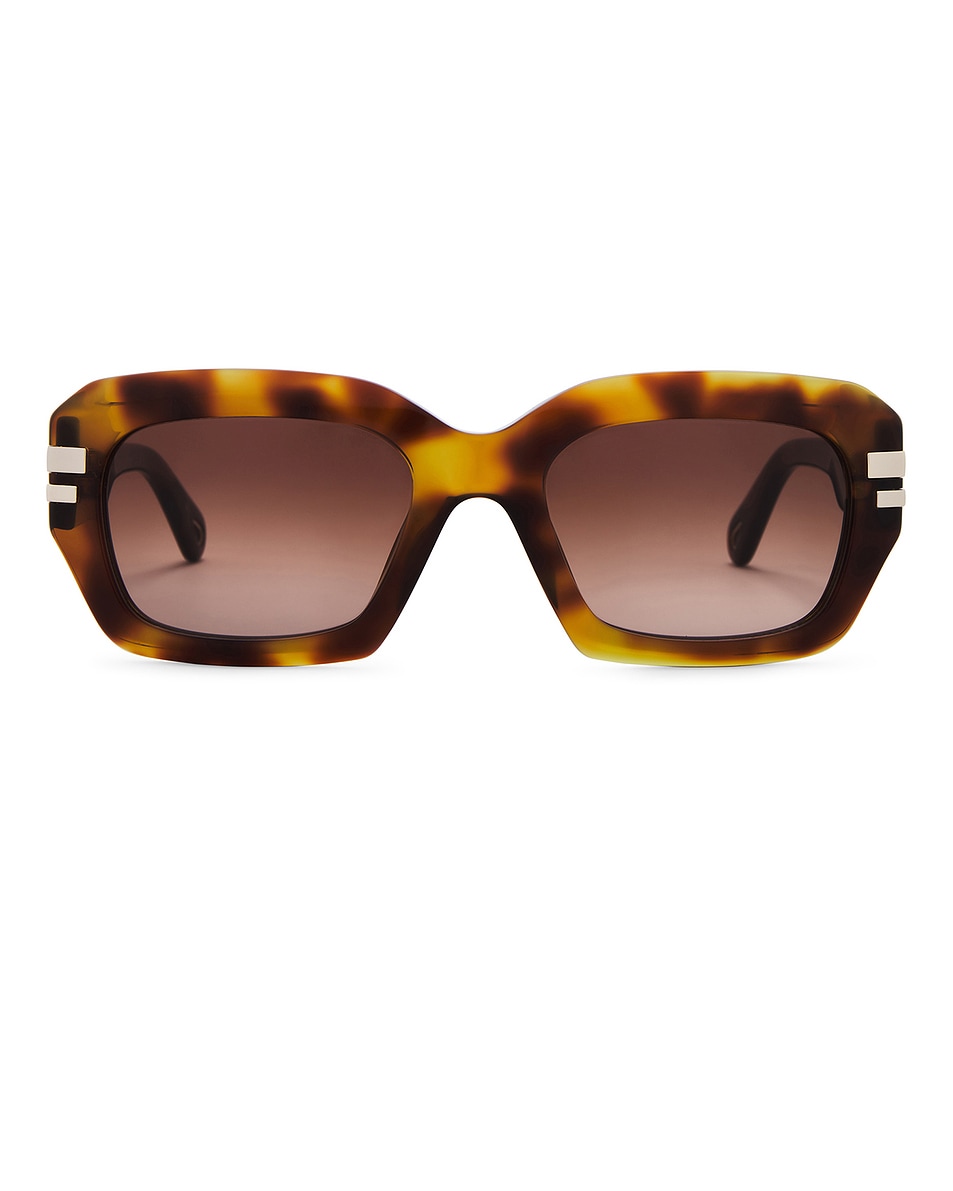 Image 1 of Chloe West Sunglasses in Havana & Brown