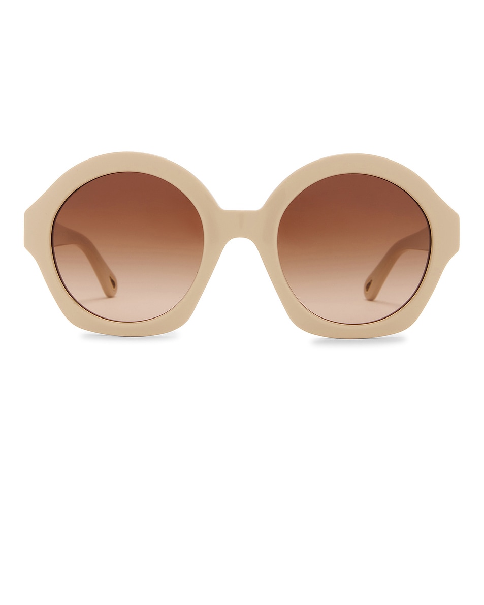 Image 1 of Chloe Marcie Sunglasses in Ivory & Brown