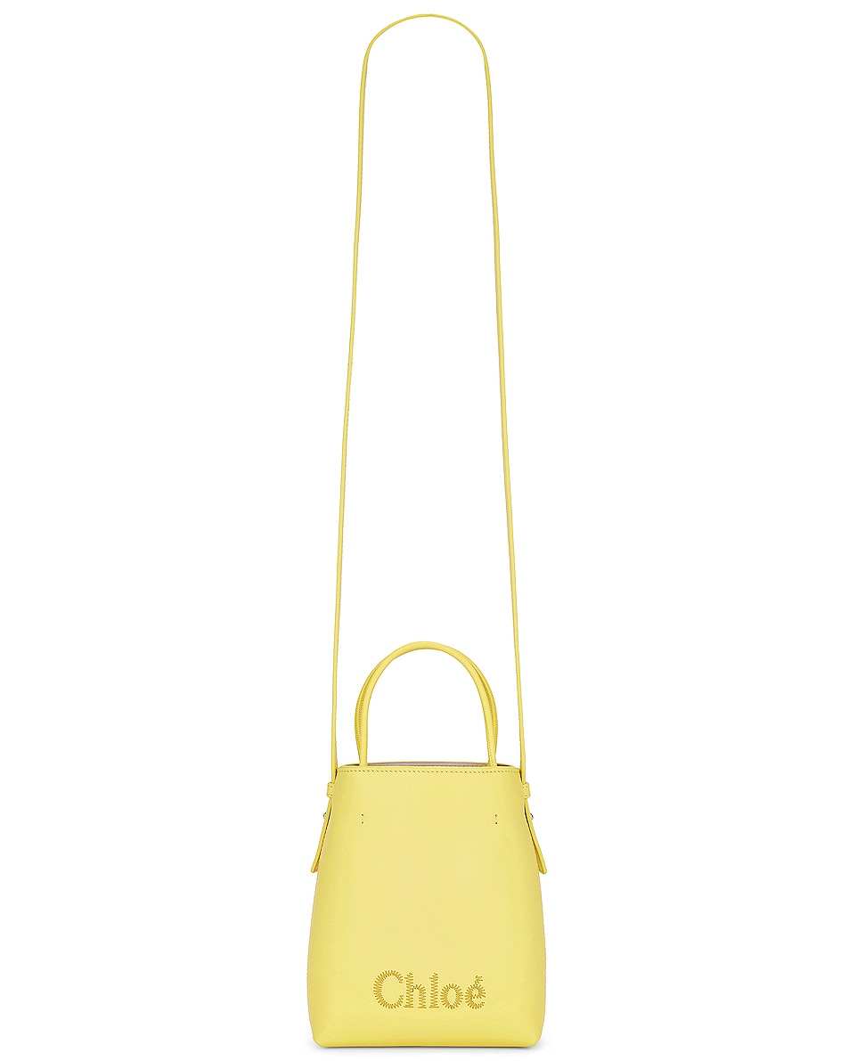 Image 1 of Chloe Micro Chloe Sense Tote Bag in Daffodil Yellow