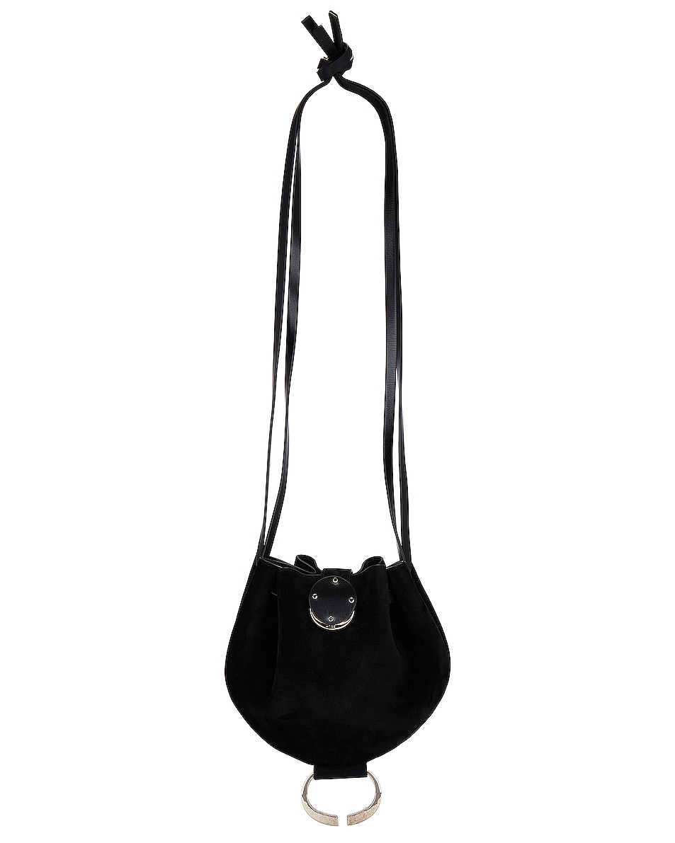Image 1 of Chloe Round Pouch Bag in Black