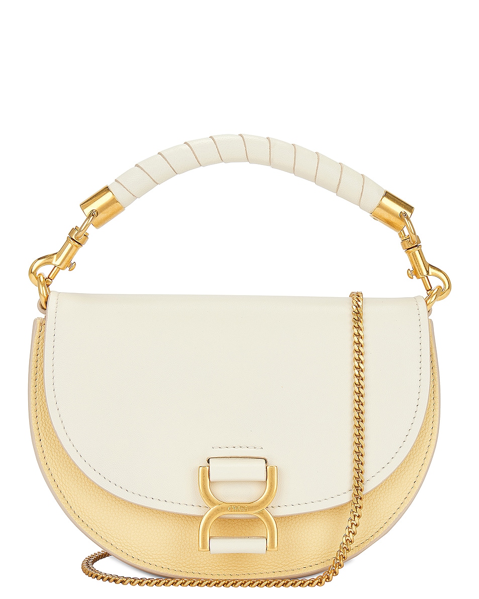 Image 1 of Chloe Marcie Chain Flap Bag in Misty Ivory