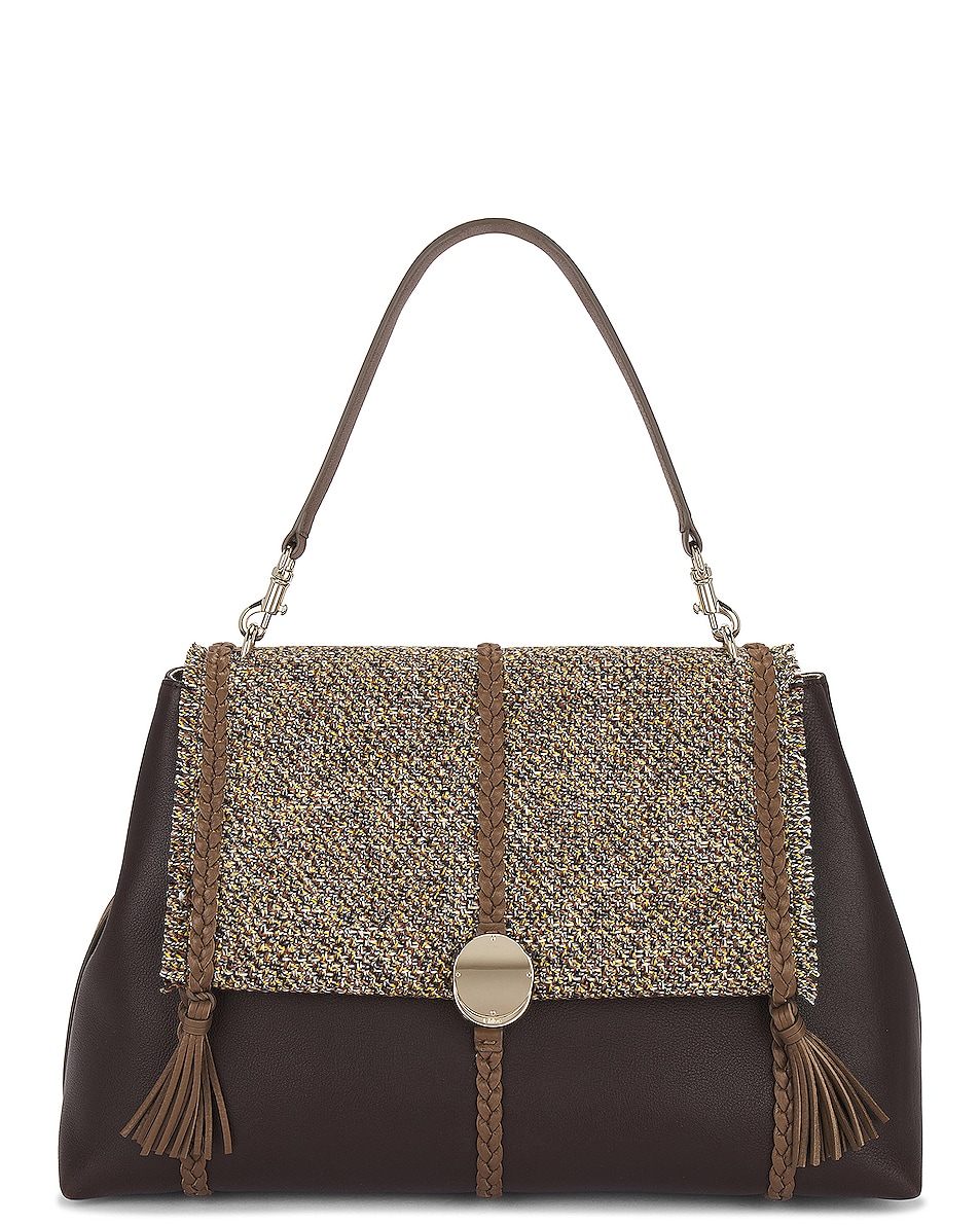 Image 1 of Chloe Large Penelope Flap Bag in Multicolor Yellow 1