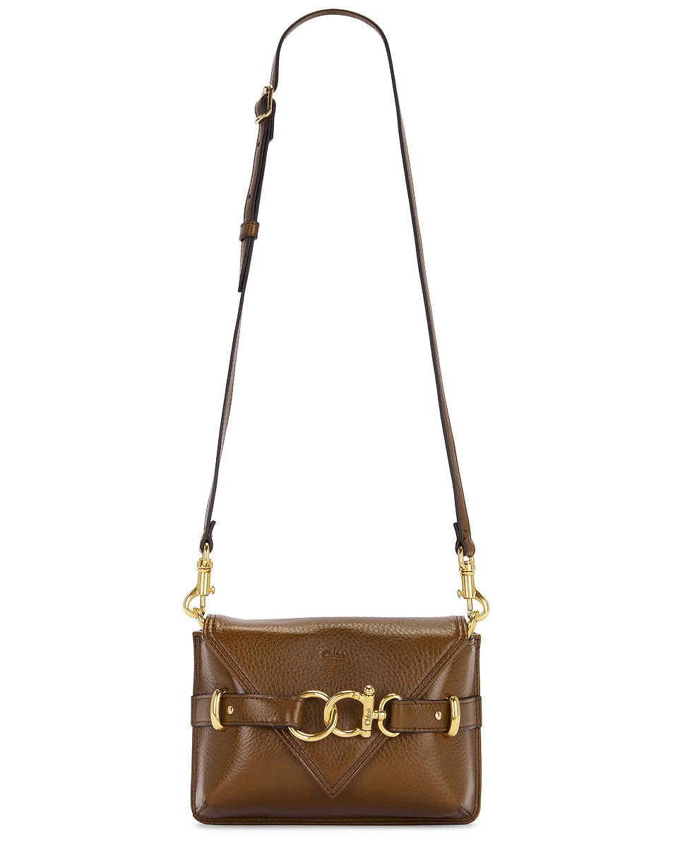 Image 1 of Chloe Cape Crossbody Bag in Dark Khaki